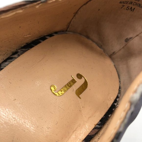 June Ambrose Wedge Sandal Suede Ankle Strap Geometric Beige Blue 7.5 - Picture 7 of 8